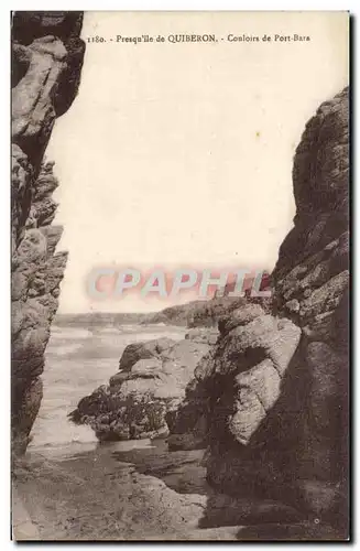Cartes postales Presqu ile de Quiberon Couloirs de Port Bare