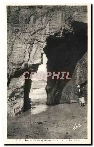 Ansichtskarte AK Presqu ile de Quiberon Arche de Port Blanc