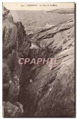 Ansichtskarte AK Quiberon Le Trou du Souffleur