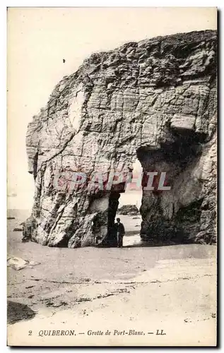 Ansichtskarte AK Quiberon Grotte de Port Blanc