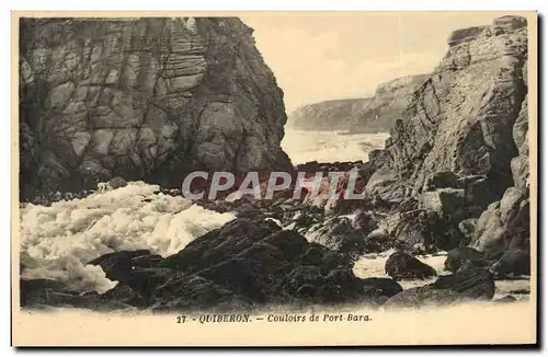 Cartes postales Quiberon Couloirs de Port Bara