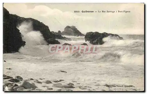 Ansichtskarte AK Quiberon La Mer Sauvage a Port Pigeon