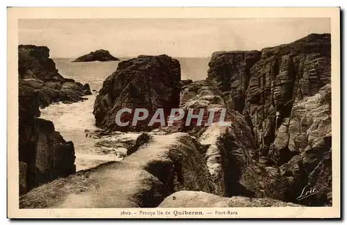 Ansichtskarte AK Presqu ile de Quiberon Port Bara