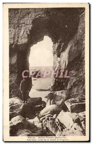 Cartes postales Saint Pierre Quiberon Port Bara Arche de la Grotte de Kergtoix