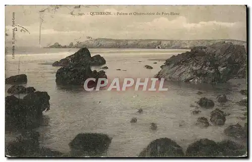 Ansichtskarte AK Quiberon Pointe et Obrervatoire du Port Blanc