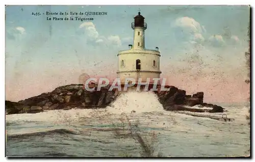 Ansichtskarte AK Entree de la Baie de Quiberon Le Phare de la Telgnonse