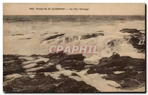 Ansichtskarte AK Presqu ile de Quiberon La Cote Sauvage