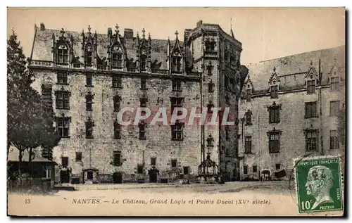 Ansichtskarte AK Nantes Le Chateau Grand Logis et Palais Ducal