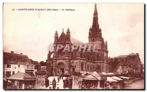 Cartes postales Sainte Anne D Auray La Basilique Le marche