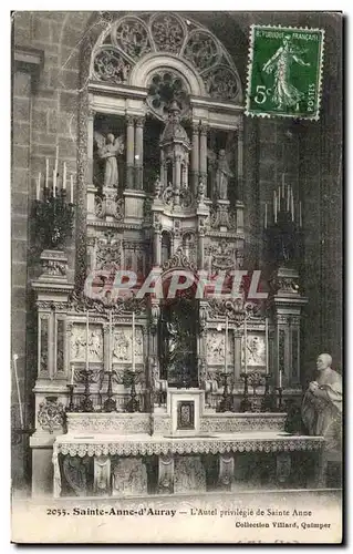 Ansichtskarte AK Sainte Anne d Auray L Autel privilegie de Sainte Anne Collection Villard Quimper orgue