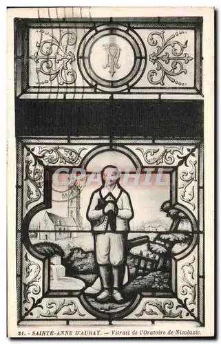 Cartes postales Sainte Anne D Auray Vilrail de I Oratoire de Nicolazic