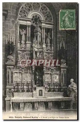 Cartes postales Saint Anne d Auray L Autel privilegie de Saint Anne