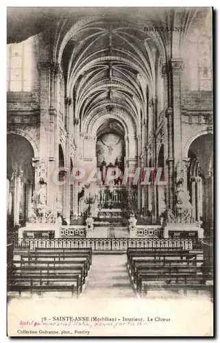 Cartes postales Sainte Anne Interieur Le Choeur Orgue