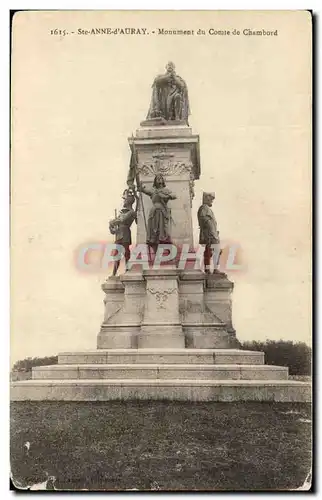 Cartes postales Ste Anne d Auray Monument du Comte de Chambord