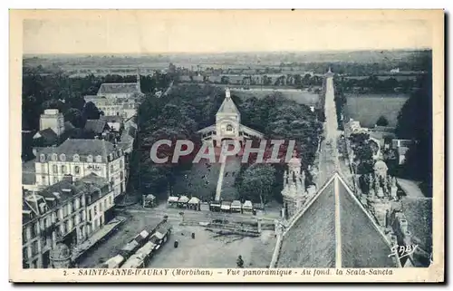 Cartes postales Sainte Anne D Auray Vue panoramique Au font la Scala Sancta