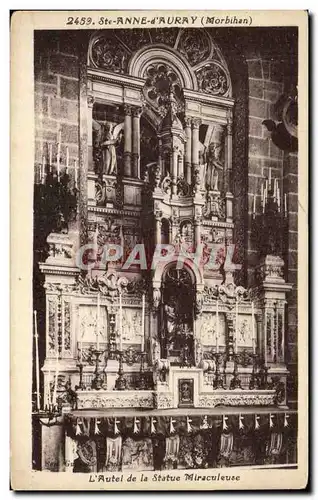 Cartes postales Ste Anne d Auray L Autel de la Statue Miraculeuse