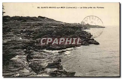 Ansichtskarte AK Sainte Marie sur Mer La Cote pres du Porteau