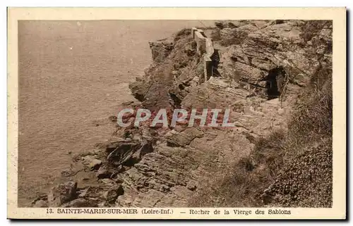 Ansichtskarte AK Sainte Marie sur Mer Rocher de la Vierge des Sablons