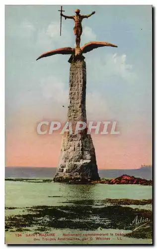 Cartes postales Saint Nazaire Monument commemoratif du debarquement des Troupes Americaines par G Whitney