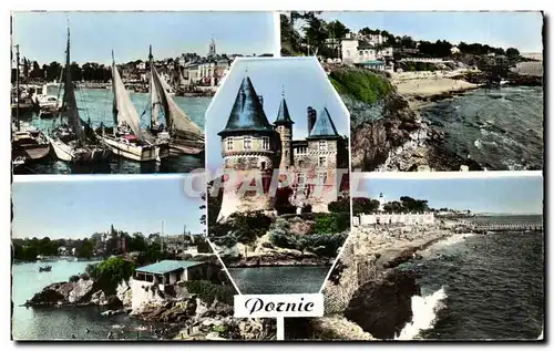 Cartes postales moderne Pornic Cote de Jade Plage de Gourmalon Le chateau L anse aux lapins Plage de Noeveillard