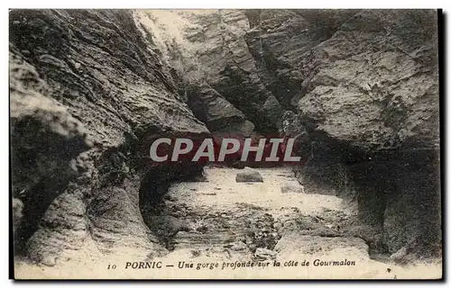 Cartes postales Pornic Une gorge profonde sur la cote de Gourmalon