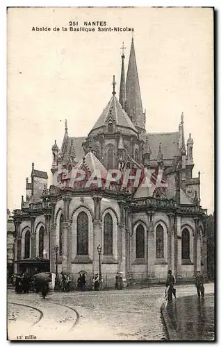 Ansichtskarte AK Nantes Abside de la Basilique Saint Nicolas