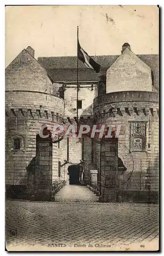 Cartes postales Nantes Entree du Chateau