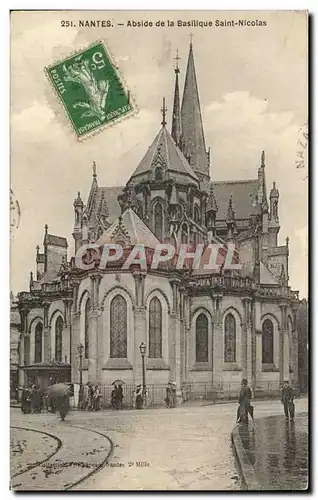 Cartes postales Nantes Abside de la Basilique Saint Nicolas