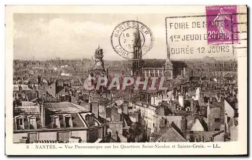 Cartes postales Nantes Vue Panoramique sur les Quatiers Saint Nicolas et Saint Croix