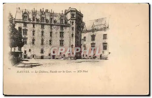 Ansichtskarte AK Nantes Le Chateau Facade sur la Cour