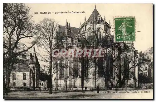 Cartes postales Nantes Abside de la Cathedrale