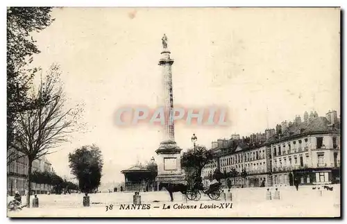 Cartes postales Nantes La Colonne Louis XVI