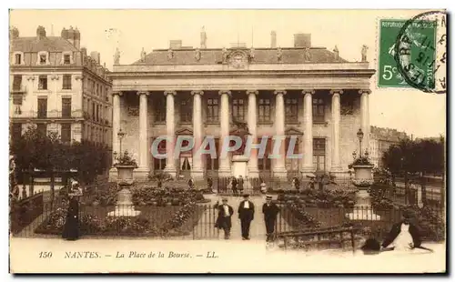 Ansichtskarte AK Nantes La Place de la Bourse