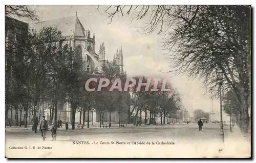 Cartes postales Nantes Le Cours St Pierre et l&#34Abside de la Cathedrale