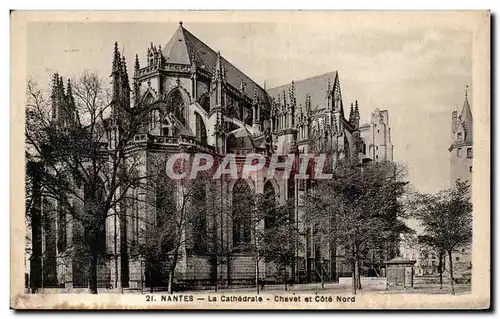 Ansichtskarte AK Nantes La Cathedrale Chevet et Cote Nord