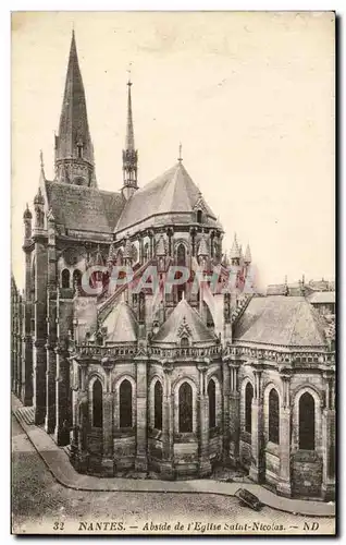 Ansichtskarte AK Nantes Abside de l Eglise Saint Nicolas