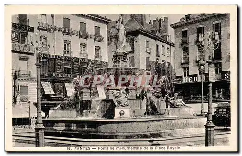 Ansichtskarte AK Nantes Fontaine monumentale de la Place Royale