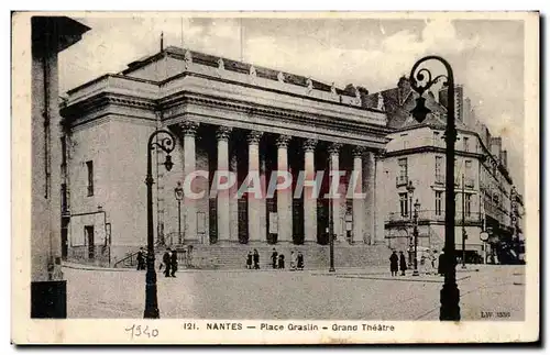 Cartes postales Nantes Place Graslin Grand Theatre