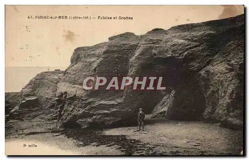 Cartes postales Piriac sur Mer Falaise et Grottes