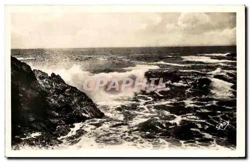 Ansichtskarte AK Piriac sur Mer Effets de vague a la Cote Sauvage