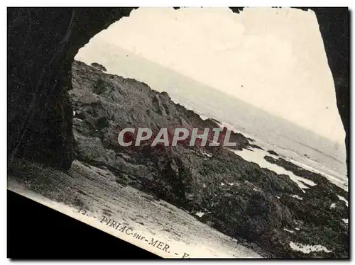 Ansichtskarte AK Piriac sur Mer Vue prise de l interieur de la grotte a Madame