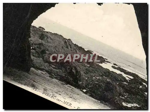 Cartes postales Piriac sur Mer Vue prise de l interieur de la grotte a Madame