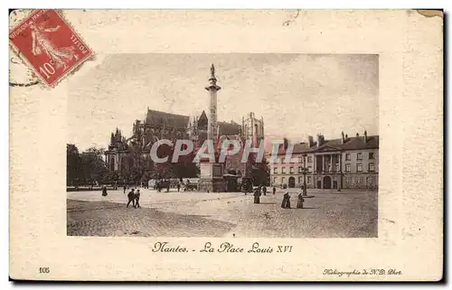 Ansichtskarte AK Nantes La Place Louis XVI