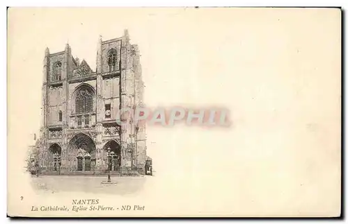 Cartes postales Nantes La Cathedrale Eglise St Pierre