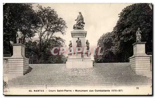 Ansichtskarte AK Nantes Cours Saint Pierre Monument des Combattants 1870 1871