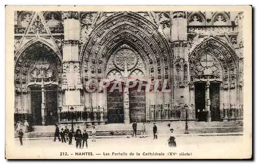 Cartes postales Nantes Les Portails de la Cathedrale