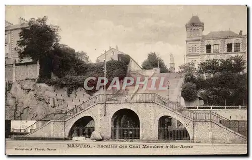 Cartes postales Nantes Escalier des Cent Marches a Ste Anne