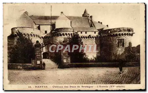 Ansichtskarte AK Nantes Chateau des Ducs De Bretagne L Entree