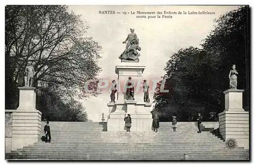 Cartes postales Nantes Le Monument des Enfants de la Loire Inferieure