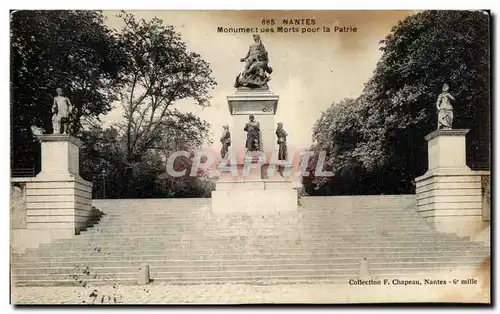 Cartes postales Nantes Monument des Morts Pour la Patrie